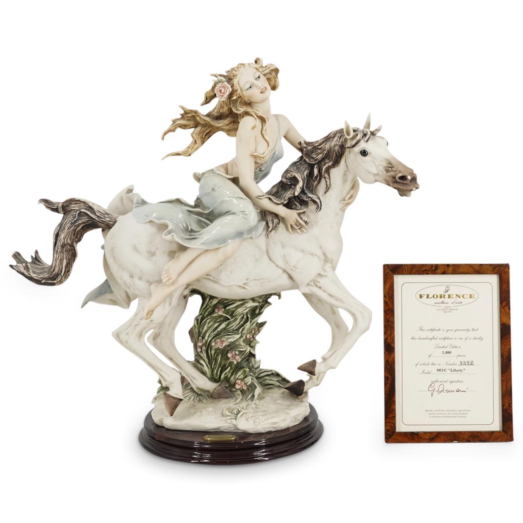 Giuseppe Armani "Liberty Girl On Riding Horse" Figural Statue (1 of 8)
