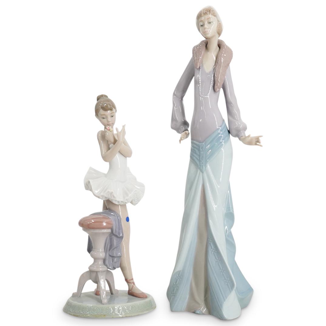 (2Pc) Lladro " Claudette & Perfect Performance" Porcelain Sculptures in Box (1 of 5)