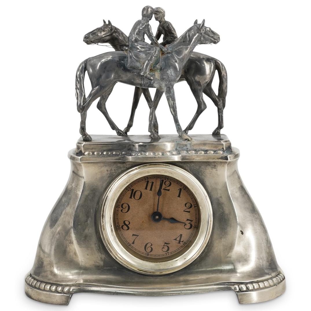Vintage German Spelter Equestrian Clock (1 of 5)