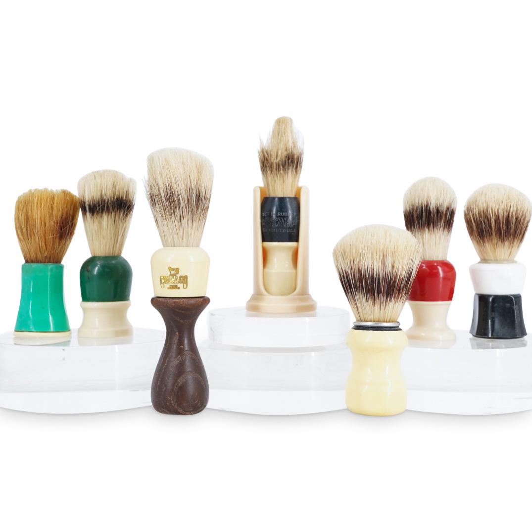 (7 Pc) Assorted Vintage Shaving Brushes Set (1 of 7)