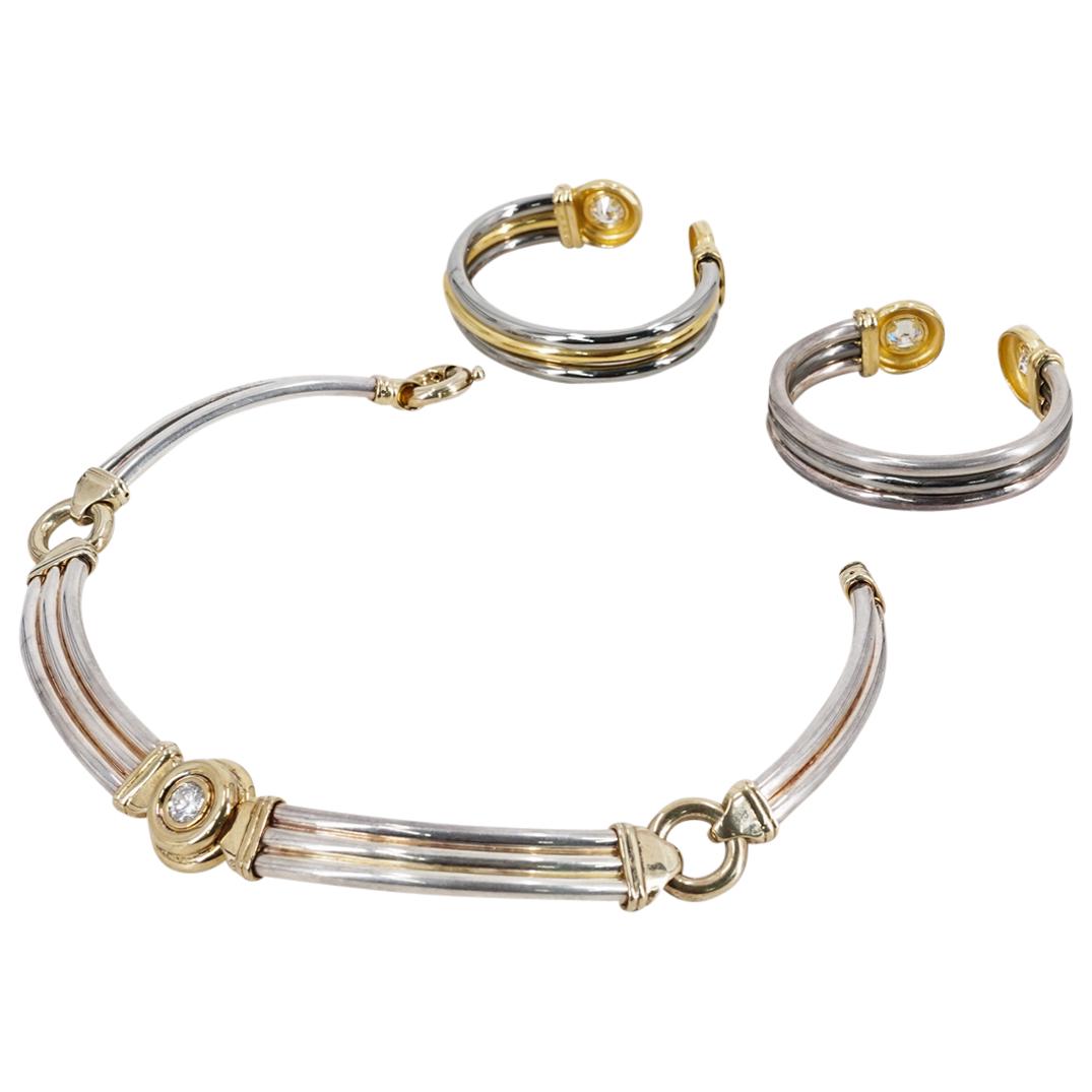 (3 Pc) Italian Unoaerre Sterling Silver Designer Jewelry Set (1 of 6)