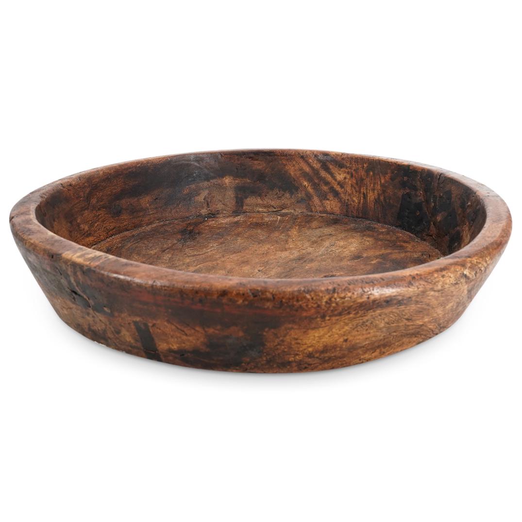Antique Primitive Wood Dough Bowl (1 of 6)