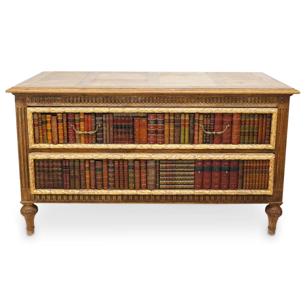 French Book Front Commode Table (1 of 8)
