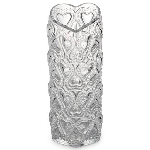 Lalique Heart Glass Vase Oct 11, 2022 Akiba Antiques in FL