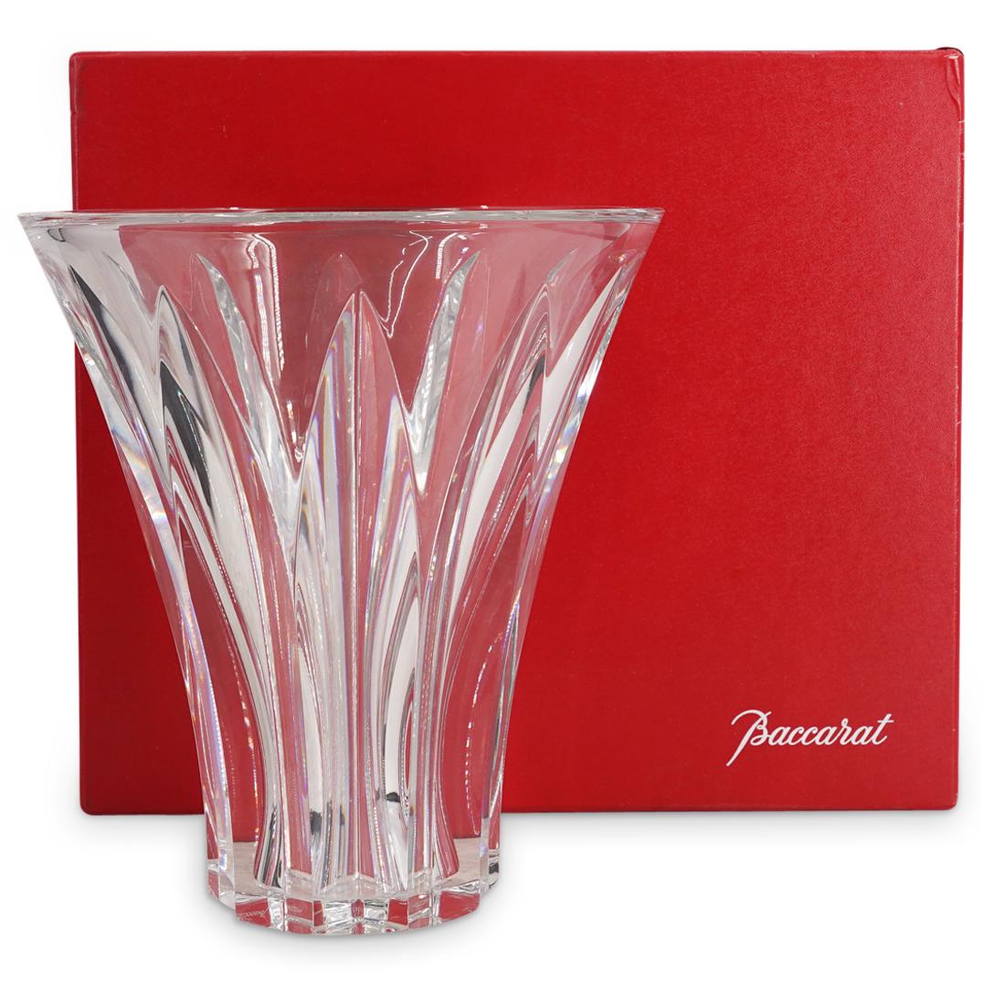 Baccarat Crystal Glass Cut And Flared Lip Vase (1 of 6)
