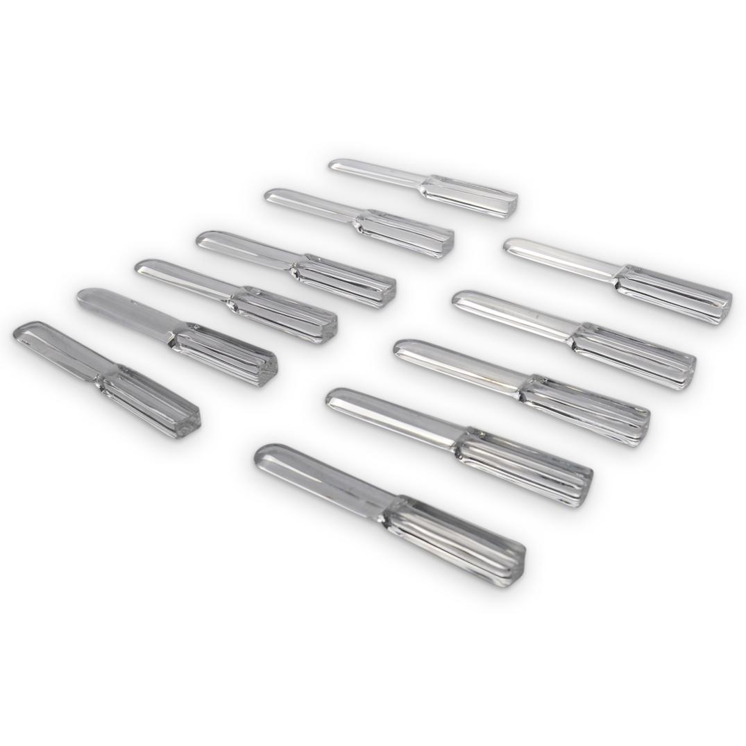 (11 Pc) Baccarat Crystal Knives Set (1 of 4)