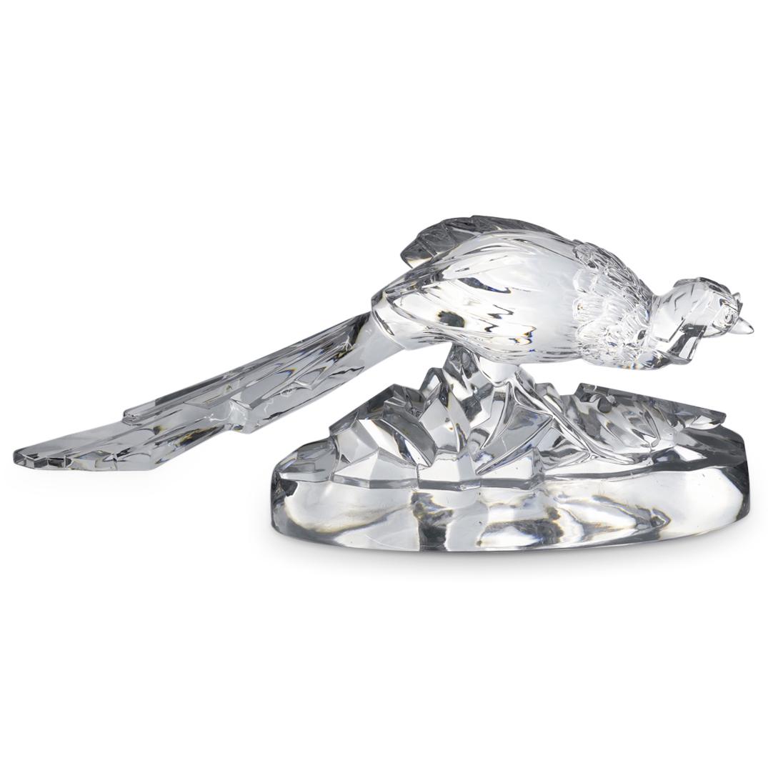 Baccarat Cut Crystal Glass Pheasant Sculpture (1 of 5)