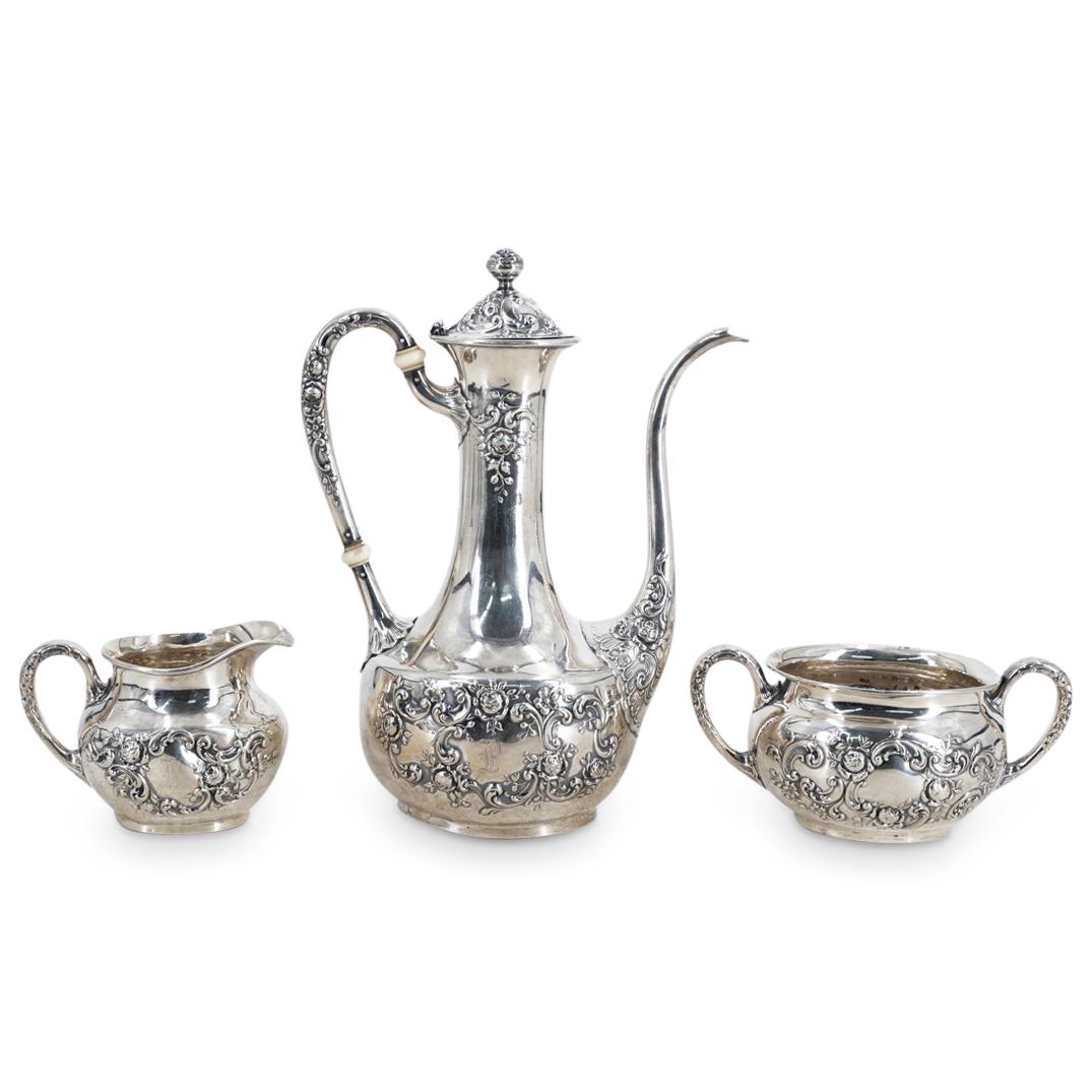 Gorham Silver "Buttercup" Demitasse Three-Piece Set (1 of 6)