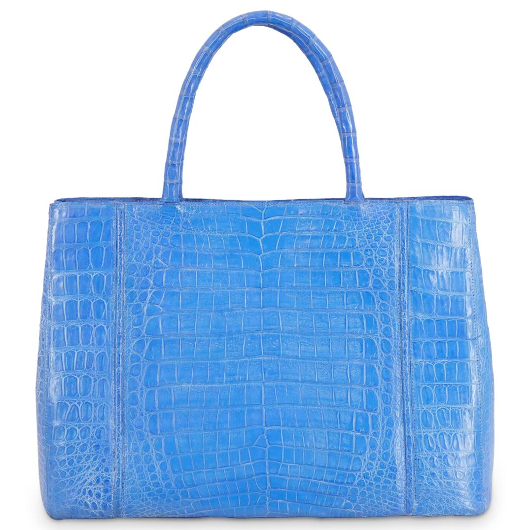 Nancy Gonzalez Light Blue Alligator Purse (1 of 7)