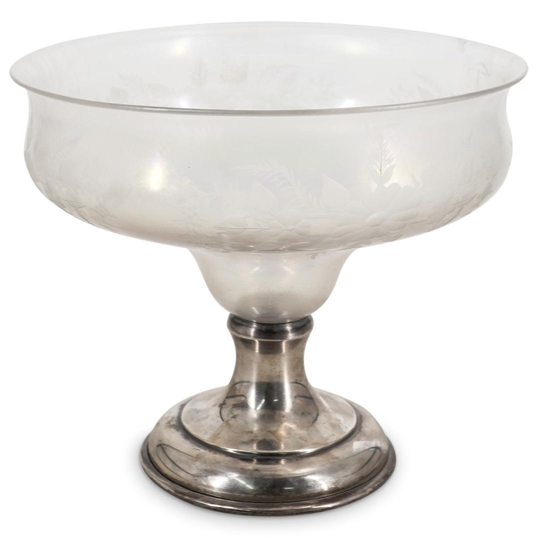 Hawkes Sterling Silver & Iridescent Crystal Compote (1 of 7)
