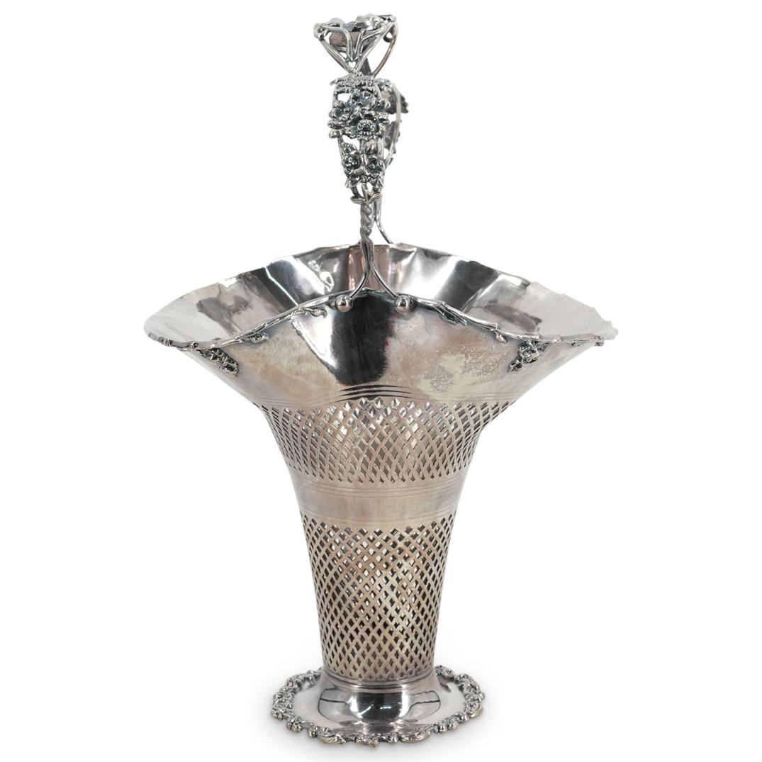 Antique Silver Plated Forbes Reticulated Footed Fruit Basket (1 of 6)