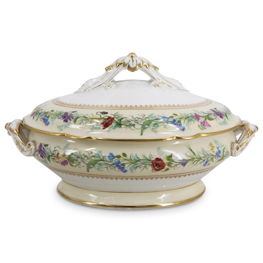 19th Cent. D.Vion & Baury Porcelain Lidded Oval Tureen (1 of 8)