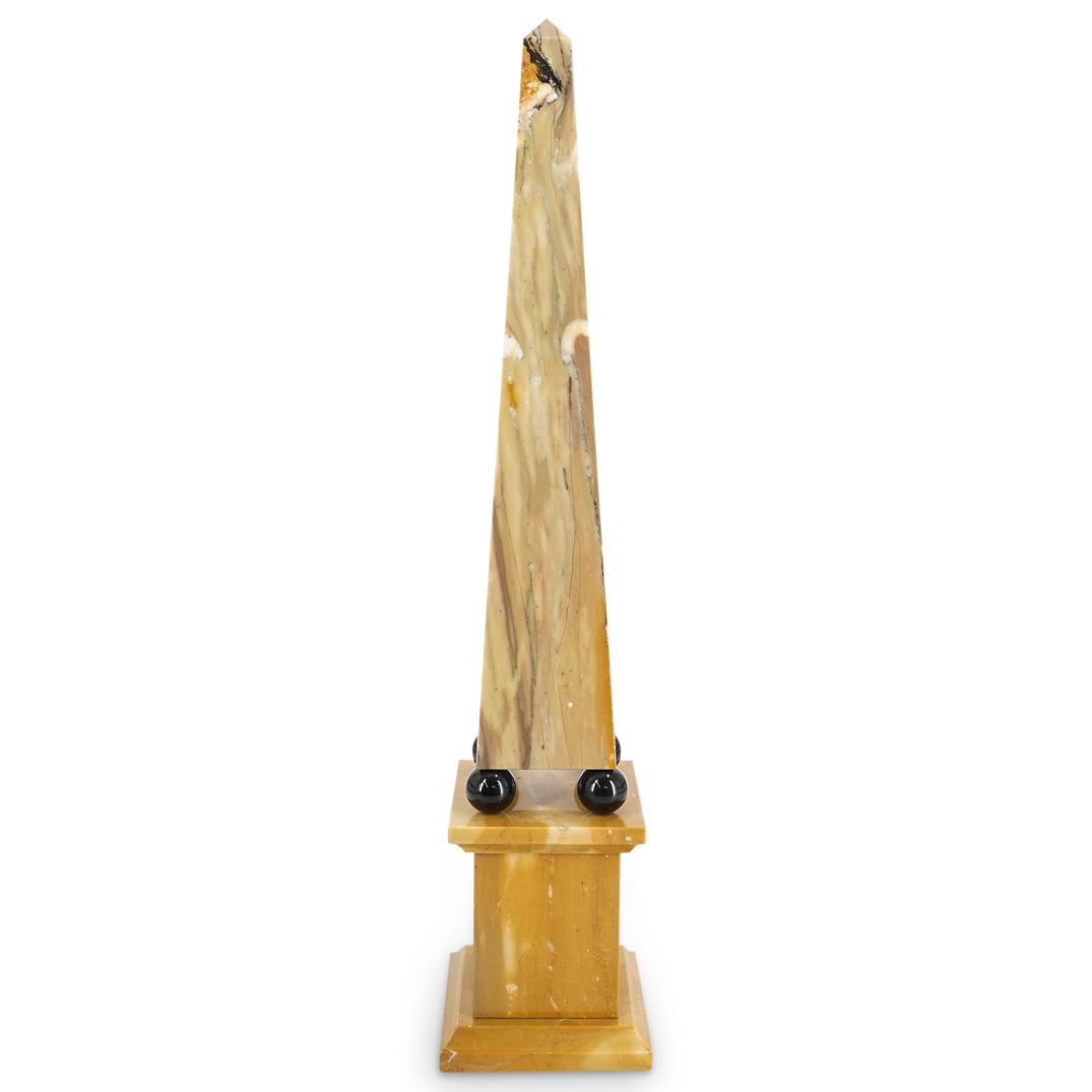 Italian Decorative Sienna Marble Obelisk (1 of 6)