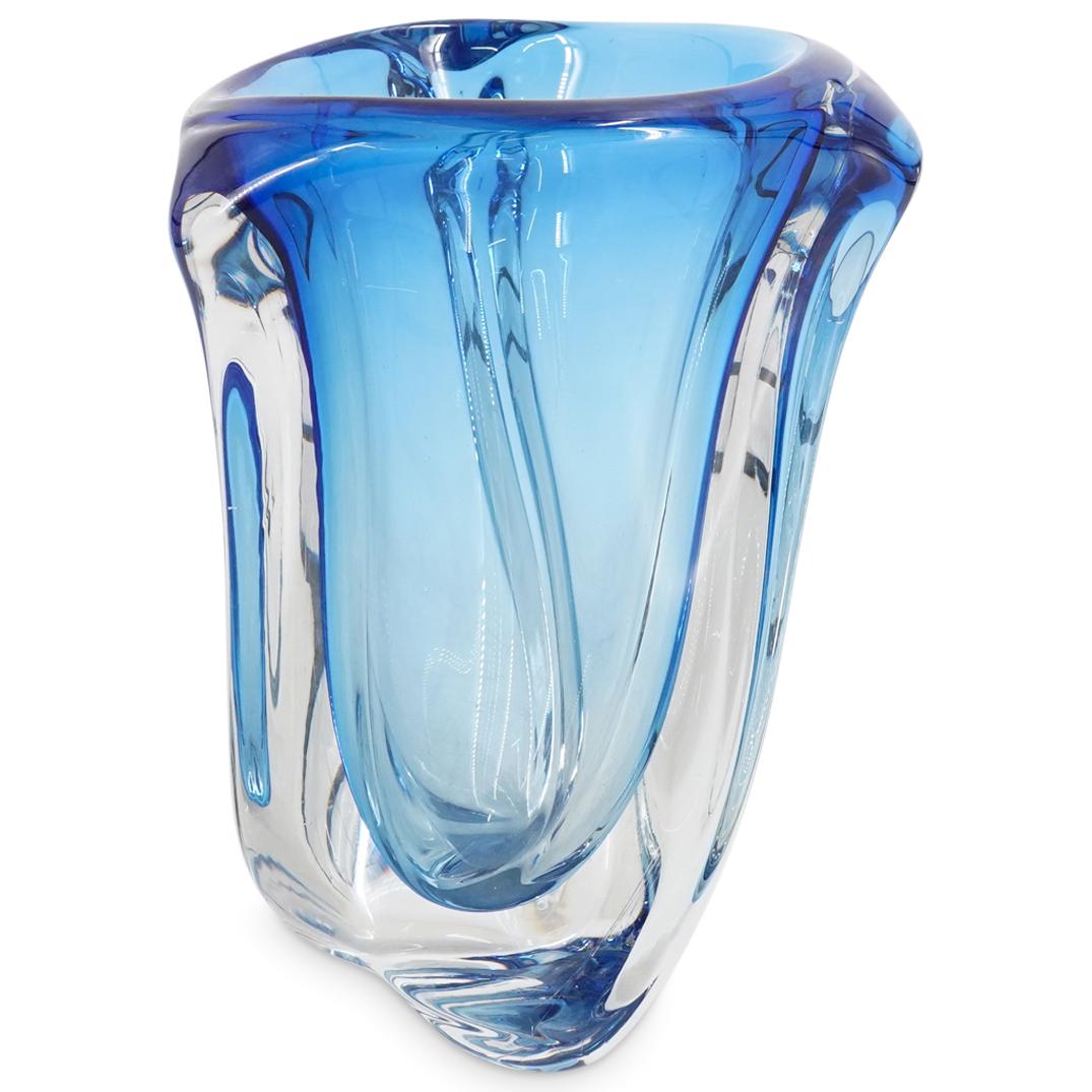 Val St. Lambert Crystal Swirl Vase (1 of 5)