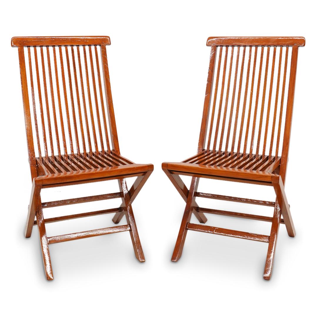 Pair of Nautical Aidronik Folding Chairs & Table (1 of 9)