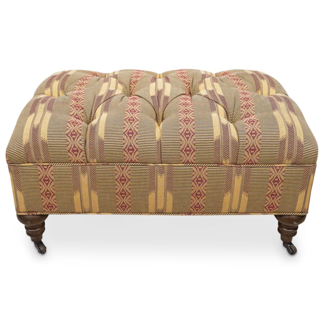 Tufted Textile Ottoman (1 of 6)