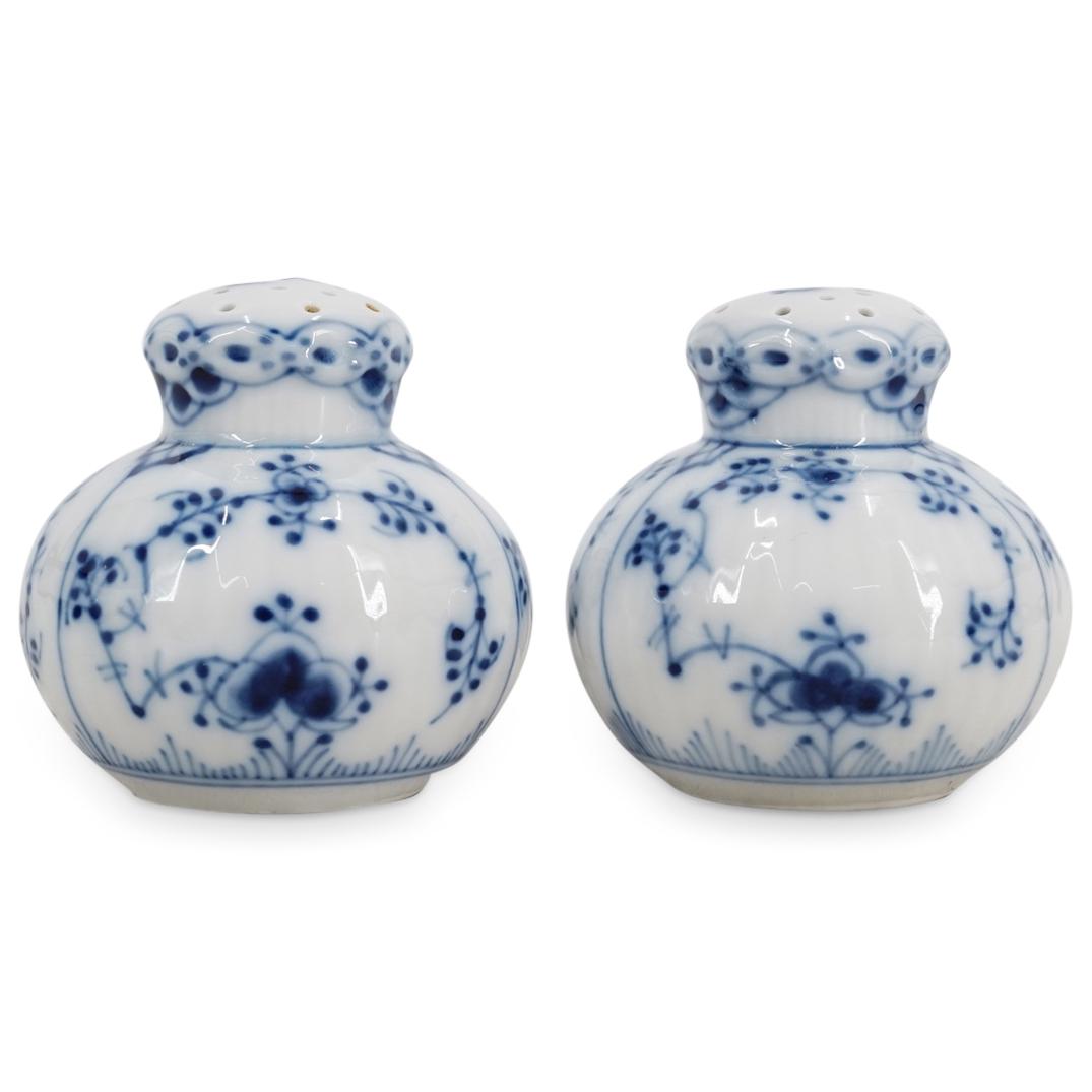 (2 Pc) Royal Copenhagen "Blue Fluted" Salt & Pepper Shakers (1 of 6)