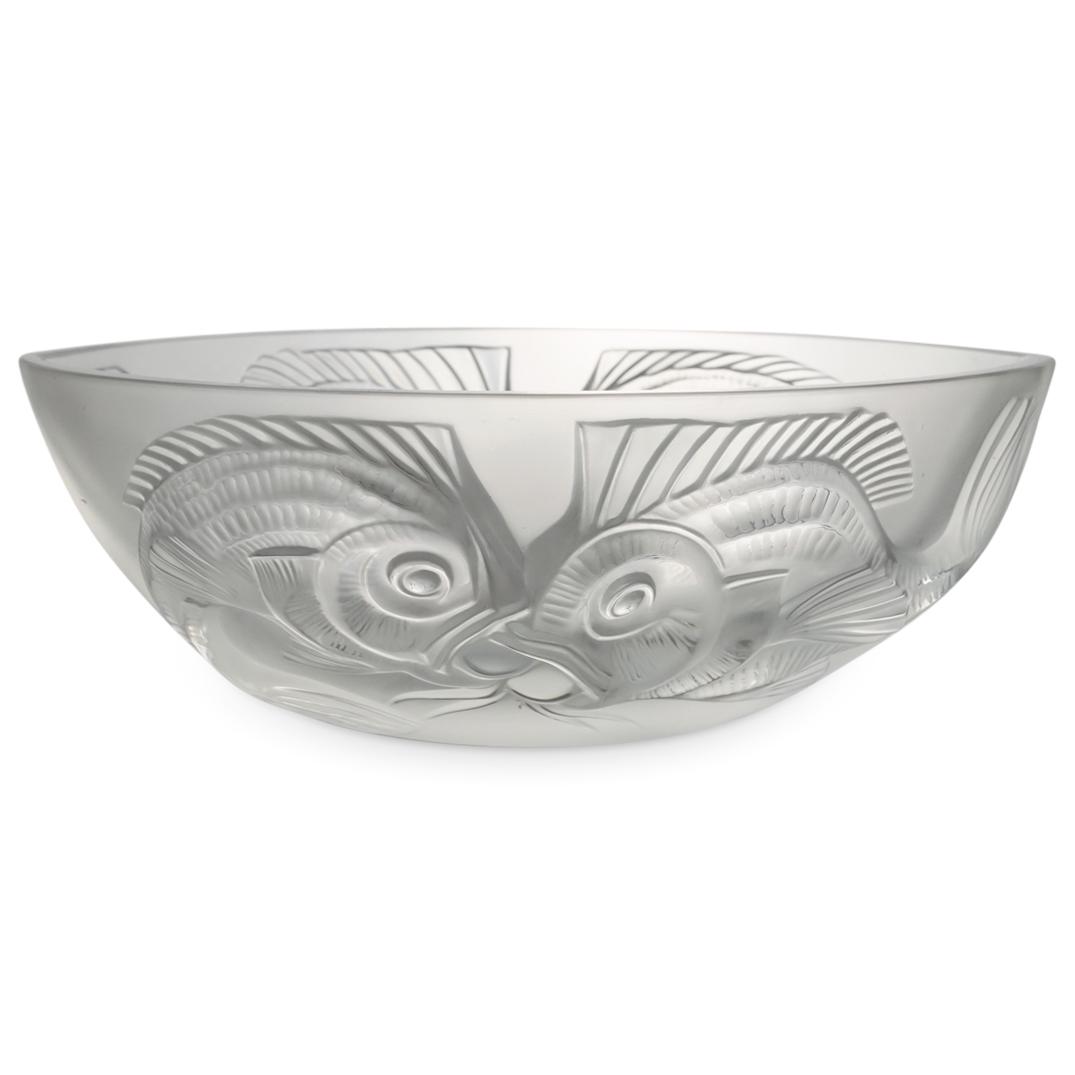 Lalique Kuta Crystal Double Fish Bowl (1 of 5)