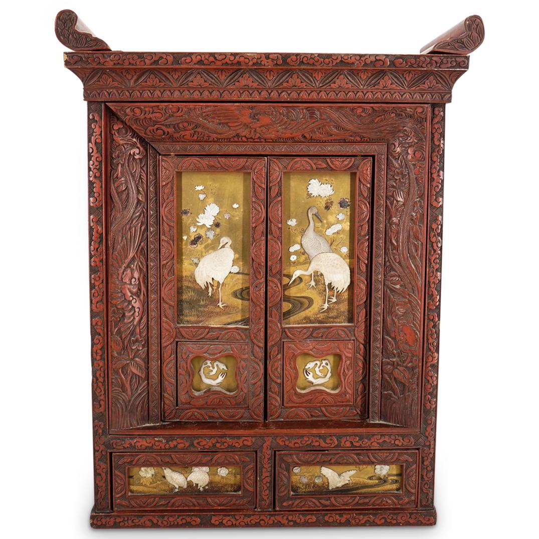 Antique Japanese Lacquered Altar Cabinet (1 of 12)
