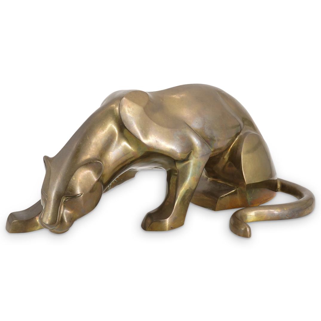 Art Deco Revival Limited Edition Brass Panther (1 of 7)
