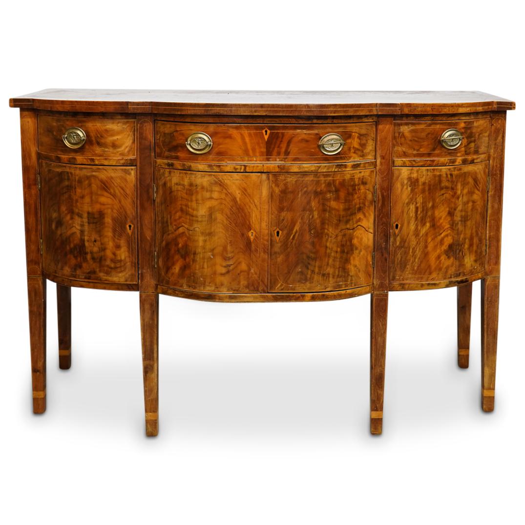 Antique George III Burl Sideboard (1 of 8)
