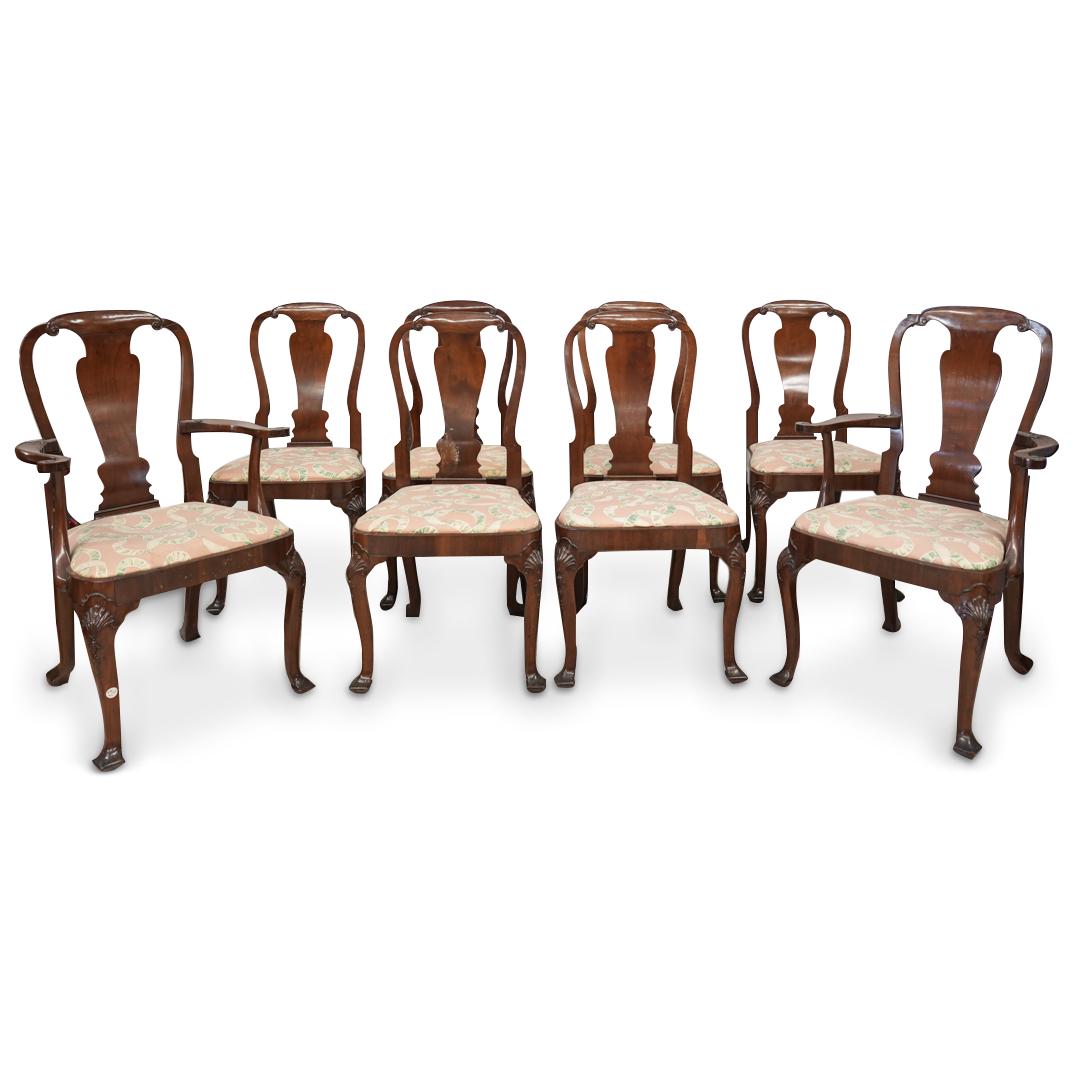 (8Pc) Queen Anne Dining Table Chair Set (1 of 8)