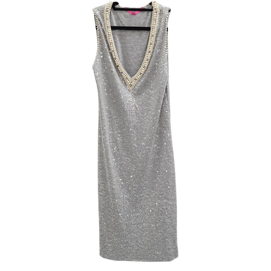 Vintage Emanuel Ungaro Designer Sequin Beaded Cotton Dress (1 of 5)