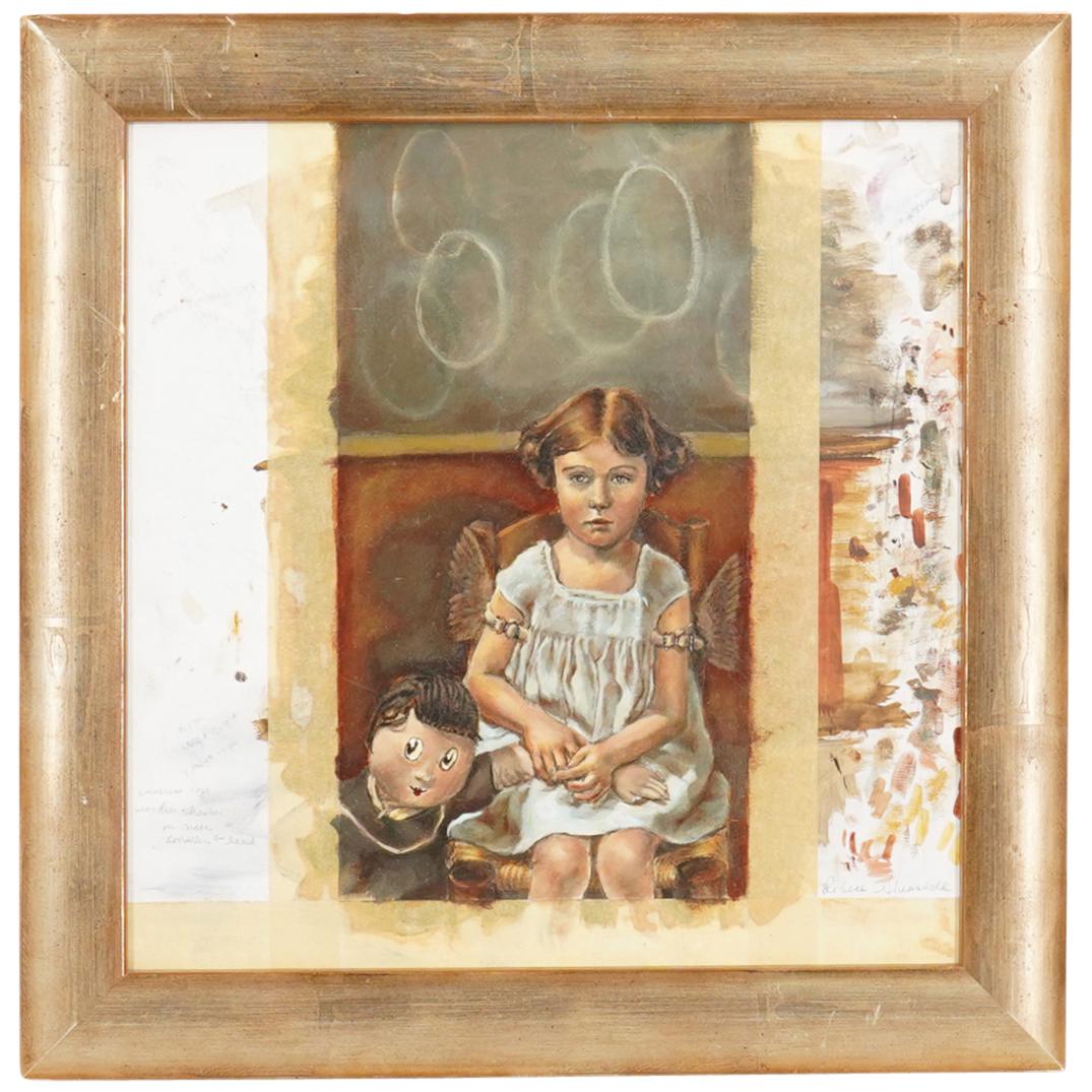 Signed Rebeca Alvarado Mixed Media On Board (1 of 5)