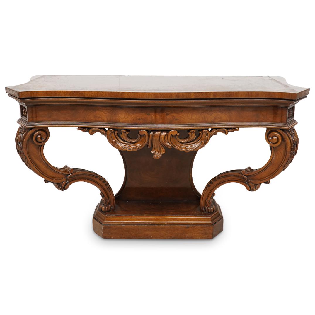 Karges Carved Wooden Console Table (1 of 6)