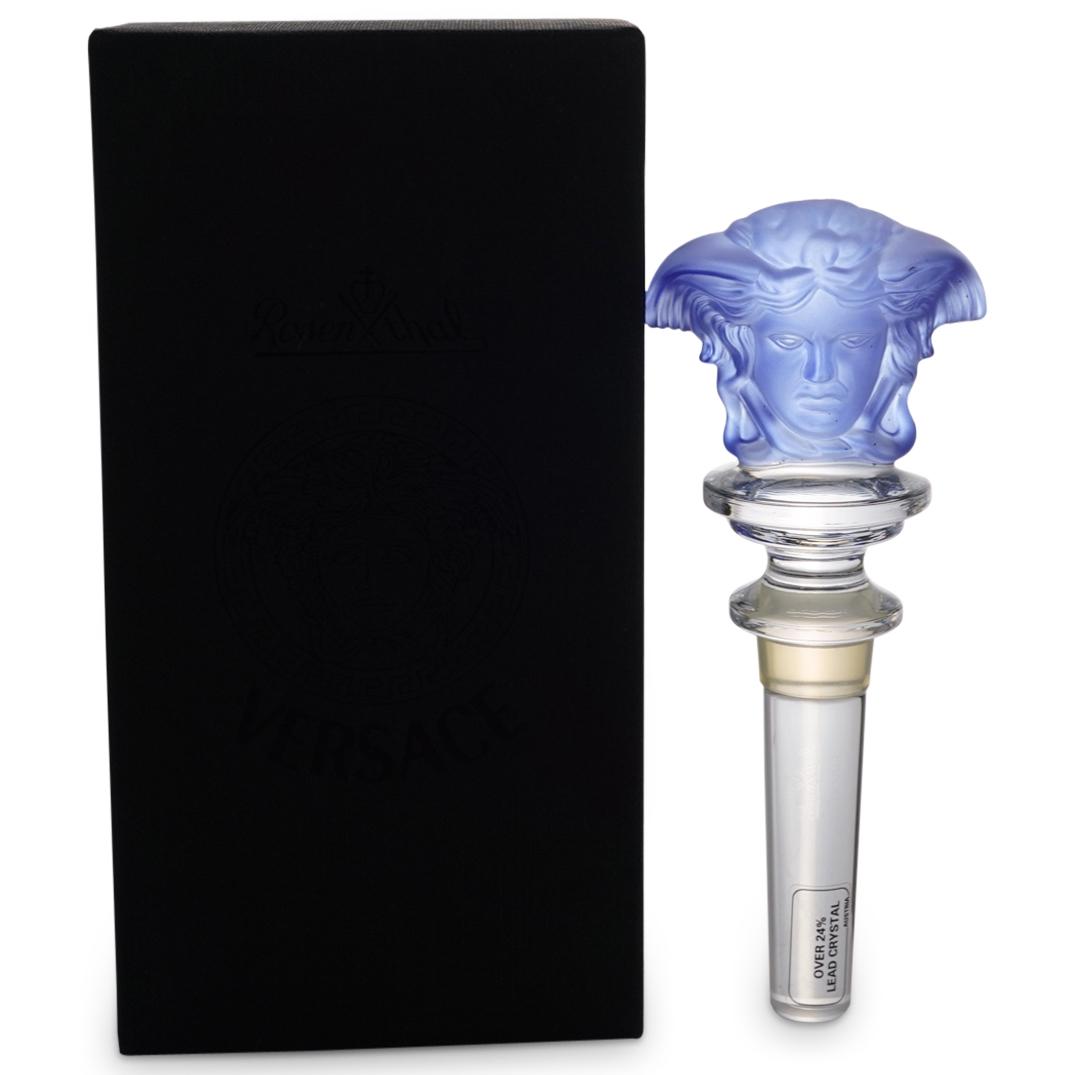 Rosenthal Versace Cobalt Blue Medusa Stopper (1 of 3)