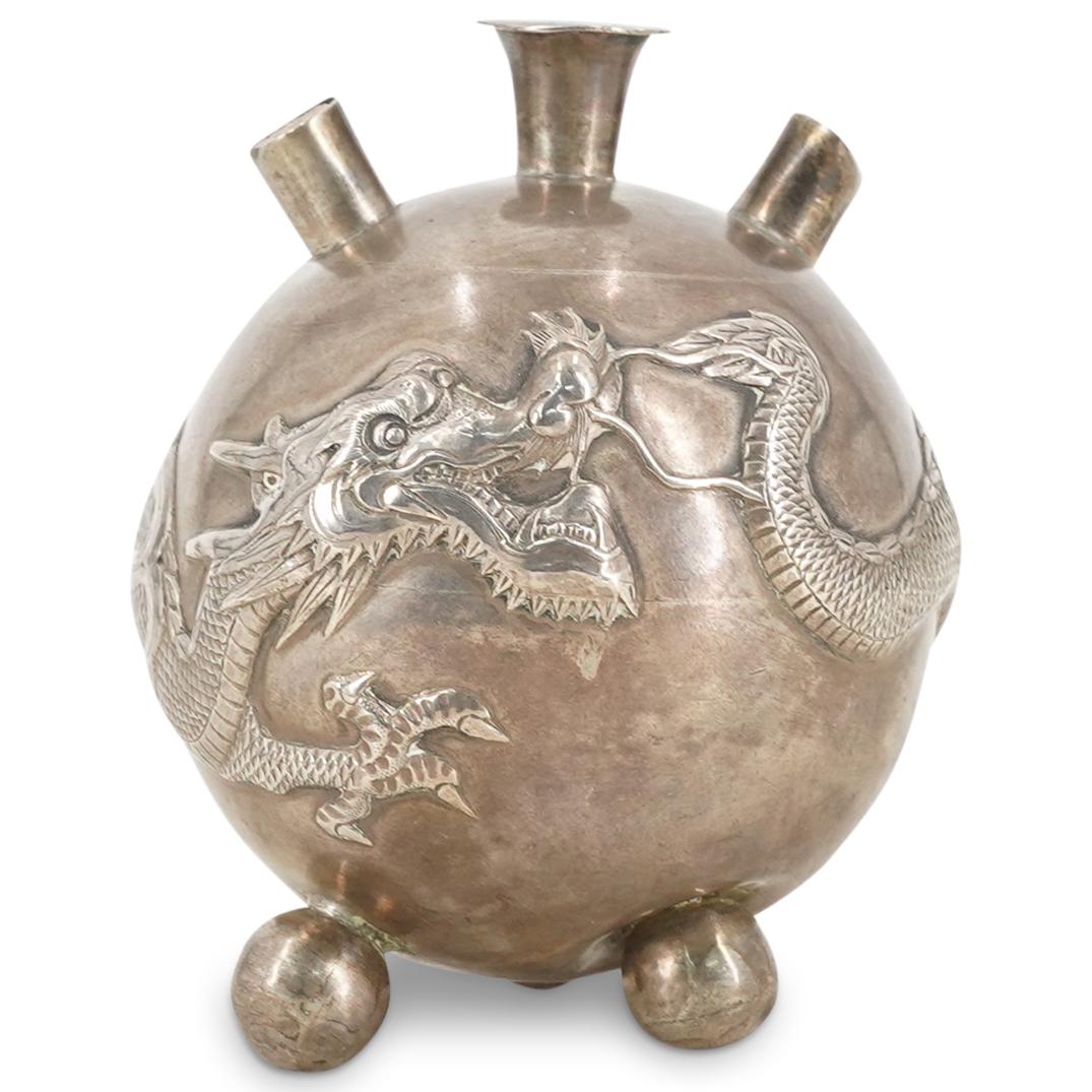 Chinese 900 Silver Cigar Lighter (1 of 5)