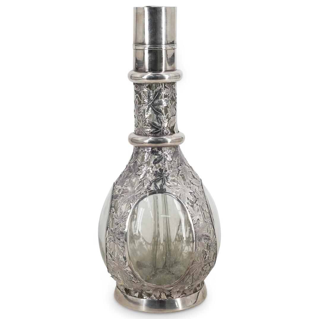 Antique Japanese Sterling Silver Four Chamber Decanter (1 of 9)