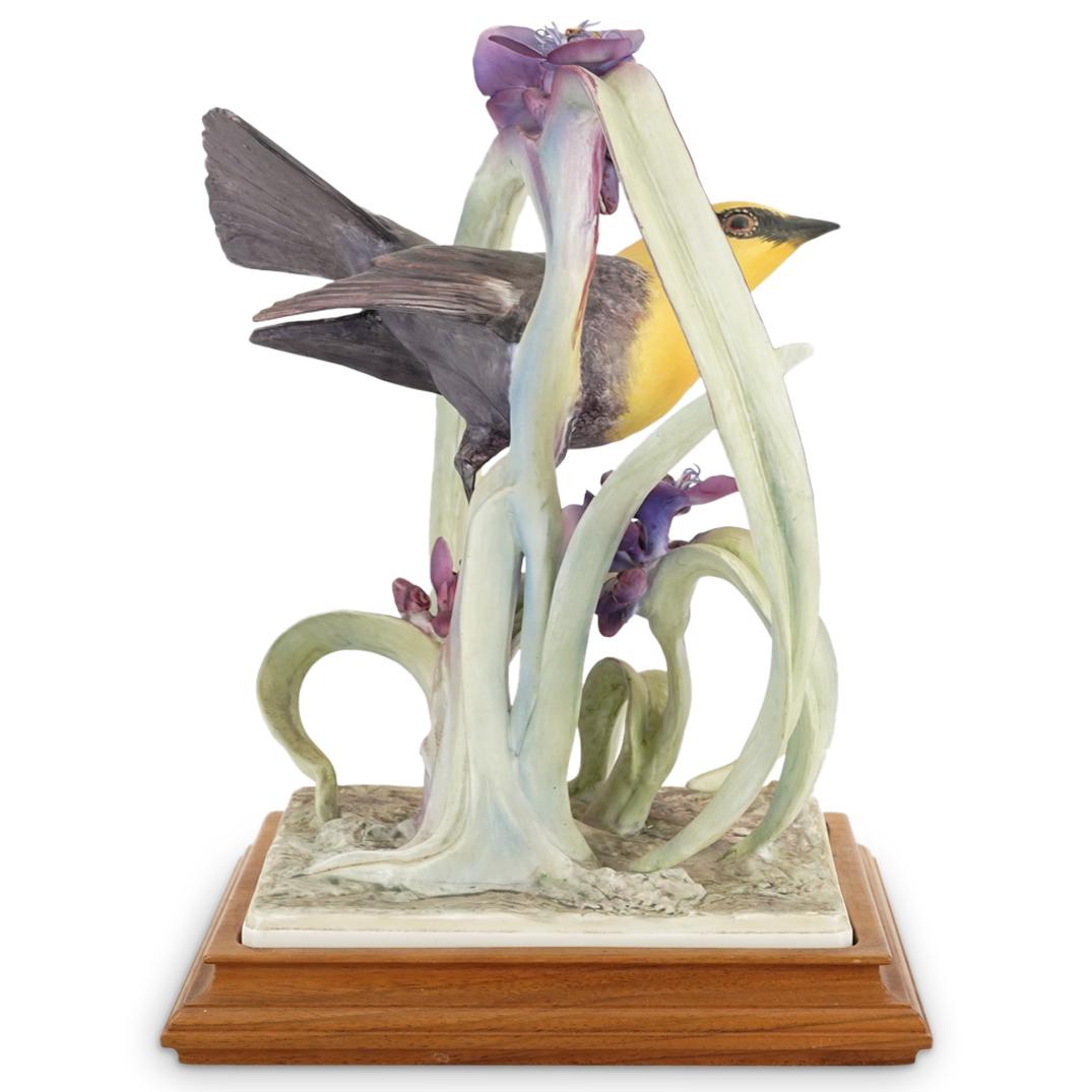 Royal Worcester "Yellow Headed Blackbird" Sculpture (1 of 10)
