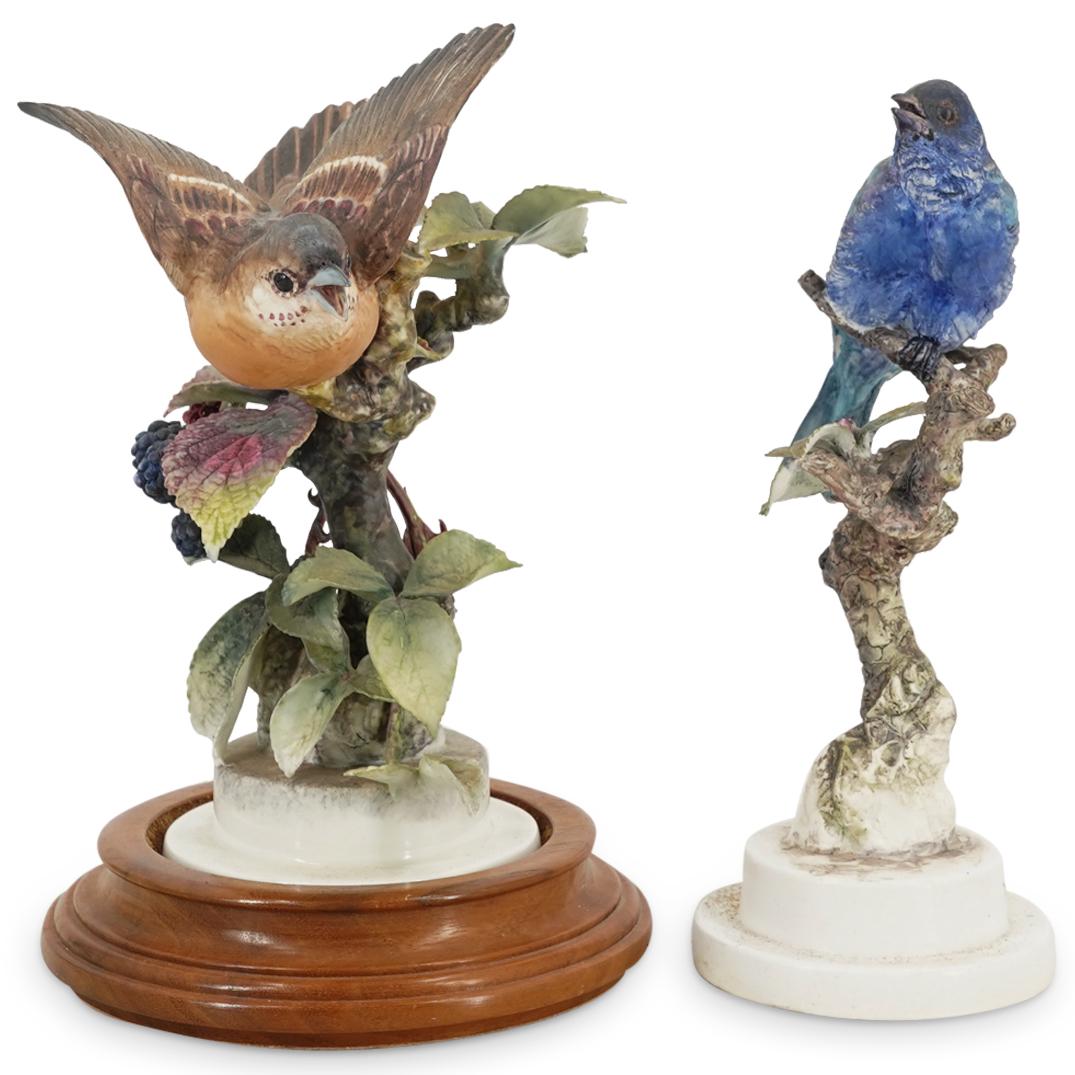 Pair Of Royal Worcester "Indigo Bunting" Porcelain Sculptures (1 of 11)