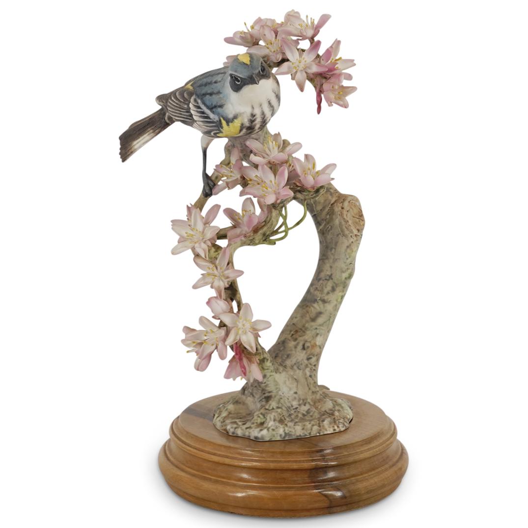 Royal Worcester "Myrtle Warbler" Porcelain Sculpture (1 of 8)