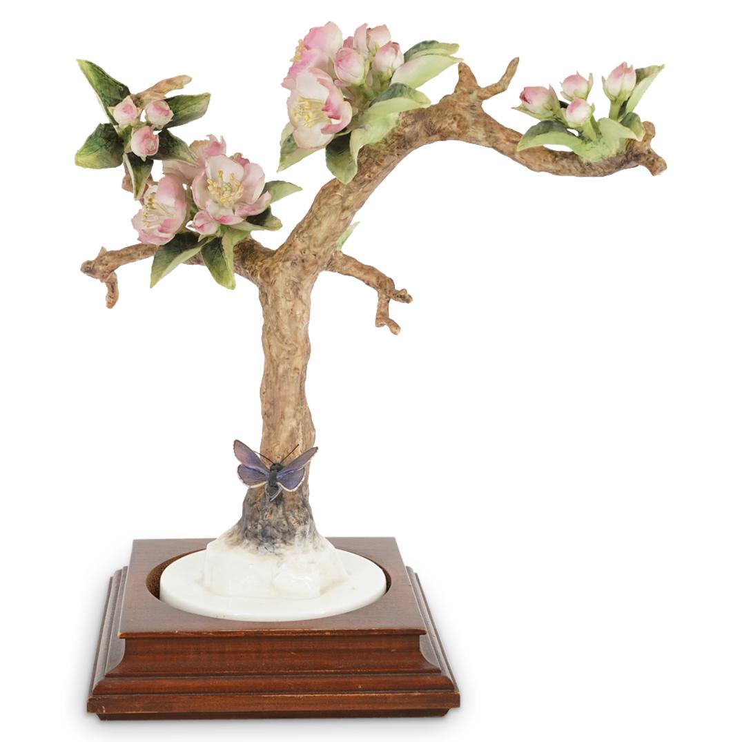 Royal Worcester "Cabapple And Butterfly" Sculpture (1 of 8)