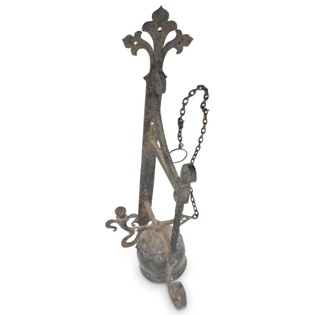 Antique Italian Wrought Iron Wall Mounting Bell (1 of 10)