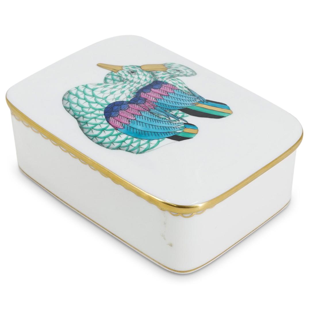 Herend Porcelain First Edition Ducks Lidded Box (1 of 6)