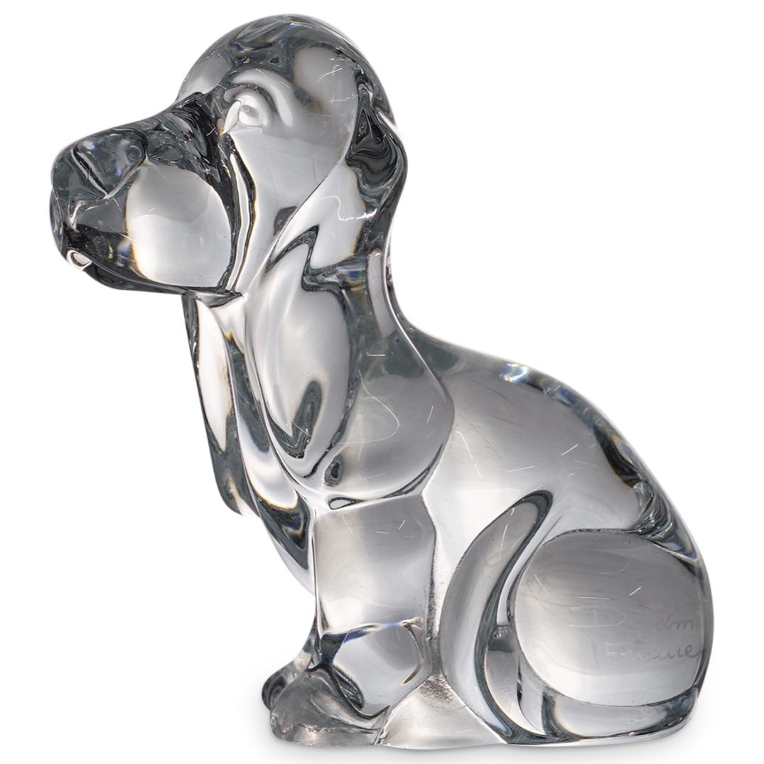 Daum France Crystal Dog Figurine (1 of 5)