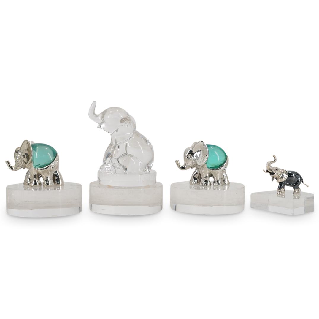 (5 Pc) Elephant Figurines Grouping Collection (1 of 9)