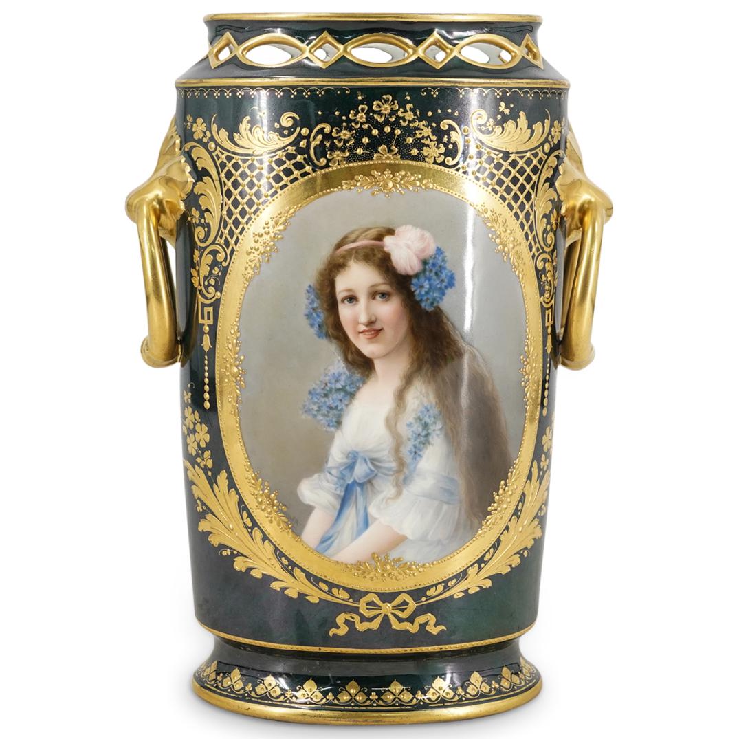 Antique Royal Vienna Porcelain Vase (1 of 6)
