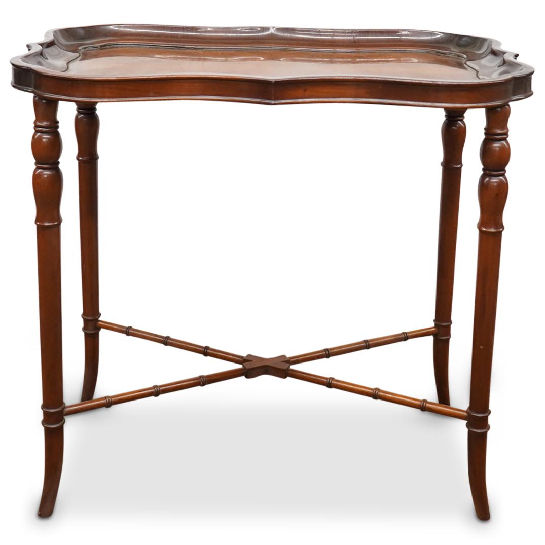 Tall Lacquered Tray Table (1 of 8)