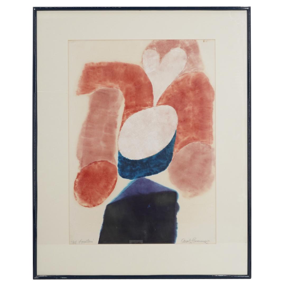 Carol Summers (1925-2016) "Fountain" Woodcut Print (1 of 5)