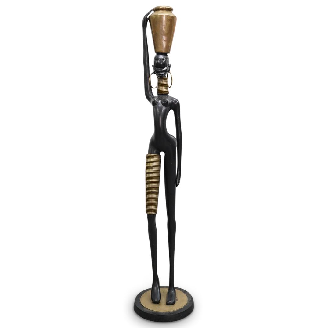Franz Hagenauer Style Bronze African Woman Sculpture (1 of 9)