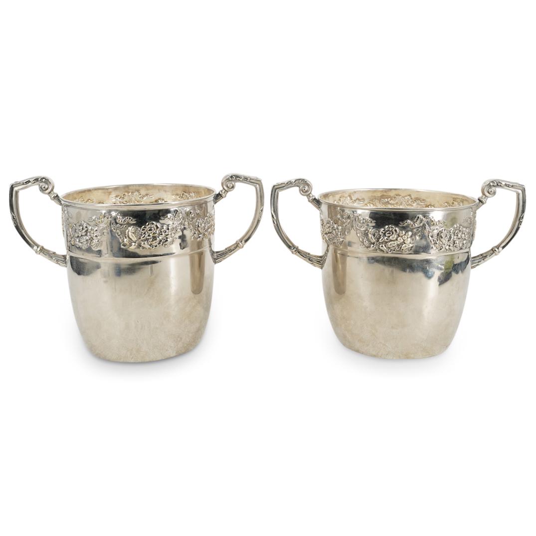 Pair Of Austrian Lenk Export Silver Ice Buckets (1 of 5)