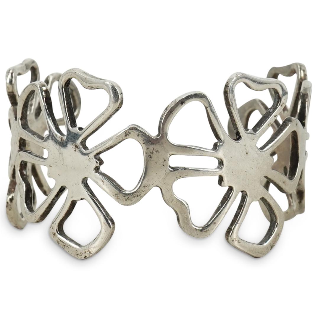 Tiffany & Co. Sterling Silver Hibiscus Cuff Bracelet (1 of 3)
