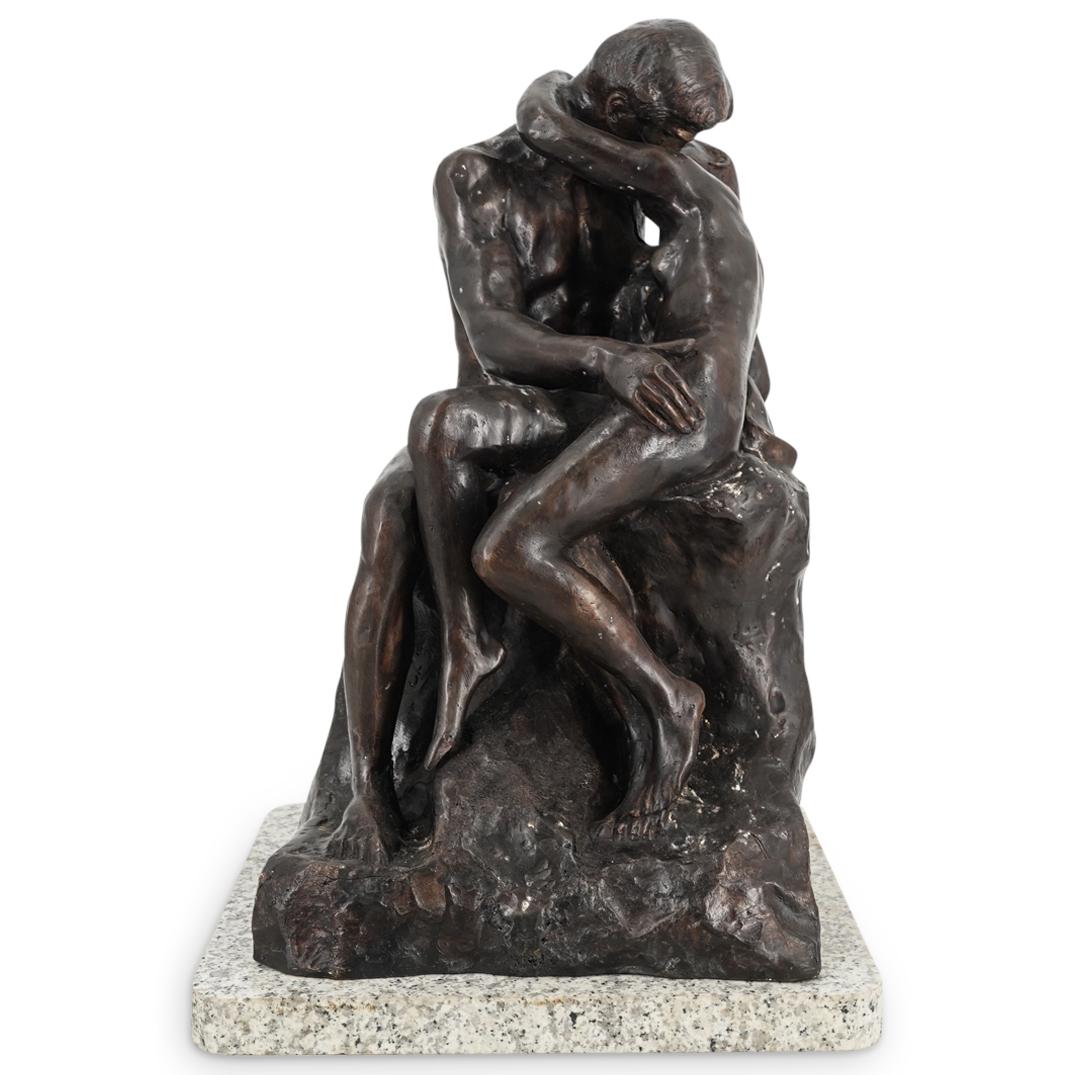 After Auguste Rodin "The Kiss" Bronze Sculpture (1 of 7)
