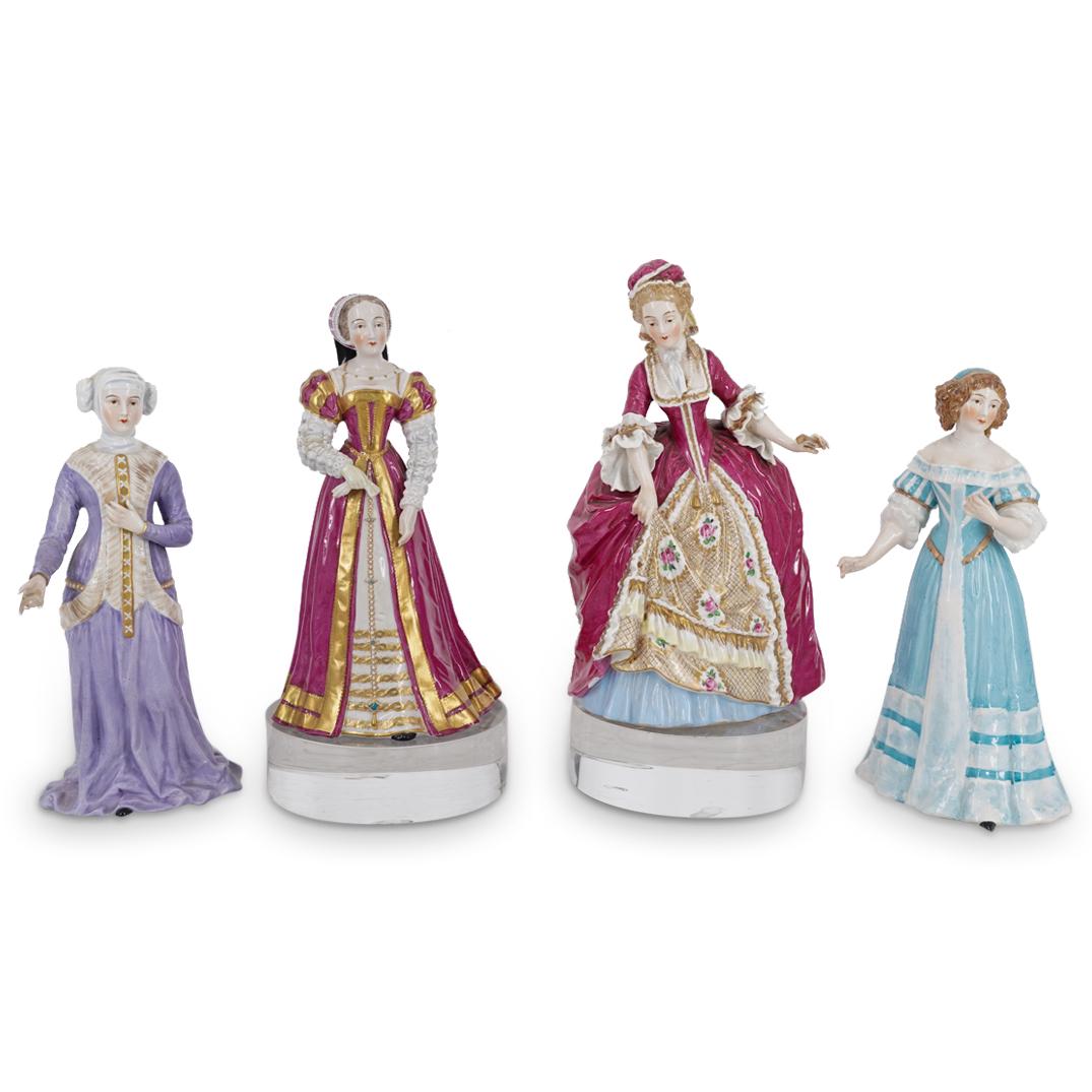 (4 Pc) Vintage Carl Thieme German Figurines Grouping Set (1 of 8)