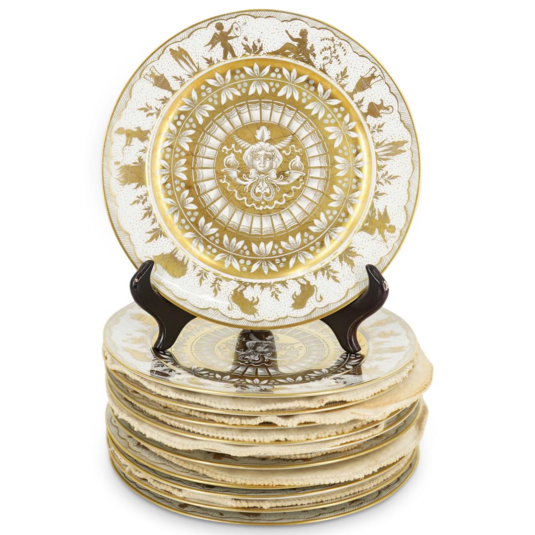 (11 Pc) Tiffany & Co. Camille Le Tallec Porcelain Plates Set (1 of 4)