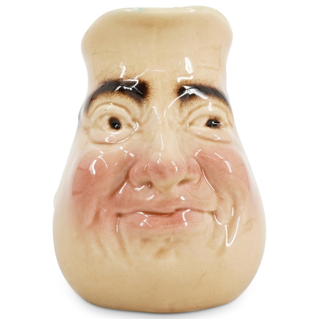 Sarreguemines French Majolica Head Pitcher (1 of 5)